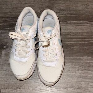 Nike Air White and Blue Sneakers